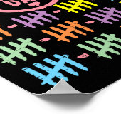 デイレインボーラインTallyは学校Gの100日をマーク ポスター (角)