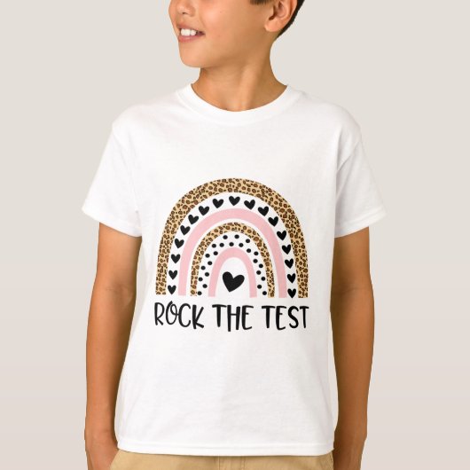 デイロックザテスト先生おもしろいレインボーテストダ Tシャツ (正面)