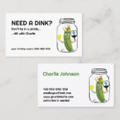 😍🤩🥒デインキおもしろいングのピックボール 名刺 (正面/裏面)