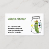 😍🤩🥒デインキおもしろいングのピックボール 名刺 (裏面)