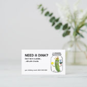 😍🤩🥒デインキおもしろいングのピックボール 名刺 (スタンド正面)