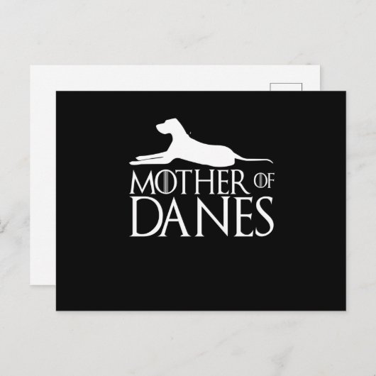 デインズのTおもしろいシャツの女おもしろい素晴らし達 案内ポストカード (正面/裏面)