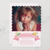 デインティフラワーズフォト招待状 招待状 (正面/裏面)