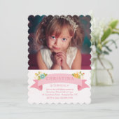 デインティフラワーズフォト招待状 招待状 (スタンド正面)