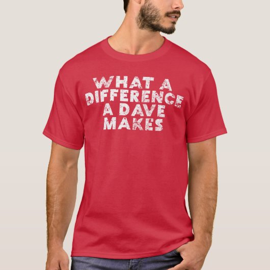 デイヴの違いは大きい ビンテージ Tシャツ (正面)