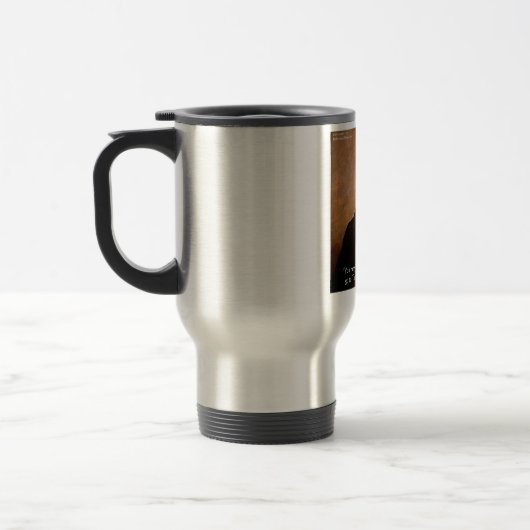 デイヴィクロケット「テキサス州へ行く」ユーモア引用文 トラベルマグ (左)