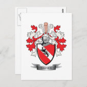 デイヴィス家紋コートオブアームズ ポストカード (正面/裏面)