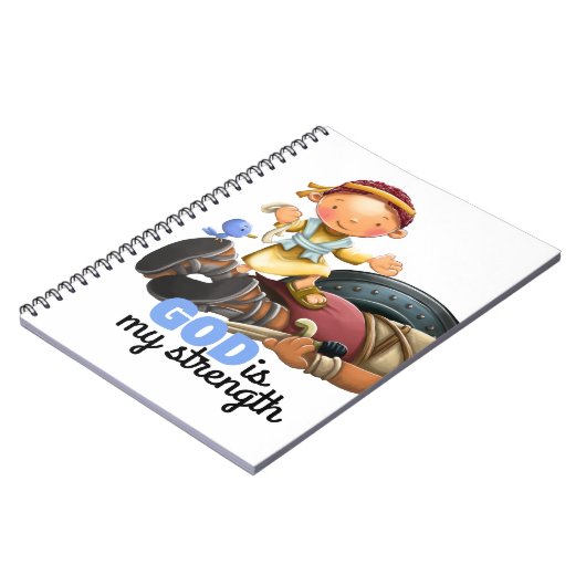 デイヴィッドおよびゴリアテの子供の聖書の詩のノート ノートブック (左側)