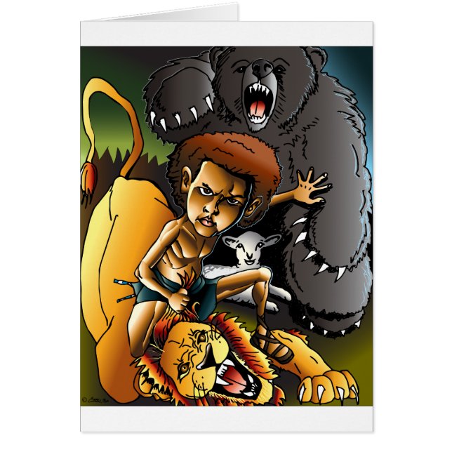 デイヴィッドおよびライオン (正面)