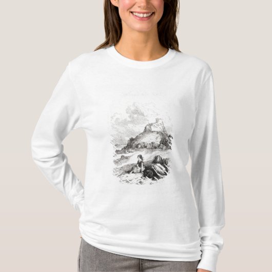 「デイヴィッドからのとびらのイラストレーション Tシャツ (正面)
