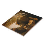 デイヴィッドにゴリアテの剣を与えているAhimelech タイル (側面)