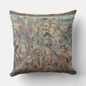 「デイヴィッドのタペストリーからのライダーを、集めます クッション (裏面)