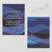 デイヴィッドのバーのバルミツワーの披露宴カードの都市 エンクロージャーカード (正面/裏面)