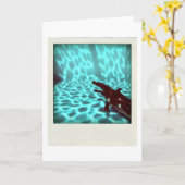 デイヴィッドのプール07c04のflou 3dのコンピュータ・アートカード カード (黄色い花)