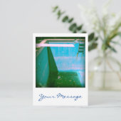 デイヴィッドのプール09g05カスタムコンピュータ3dポストカード ポストカード (スタンド正面)