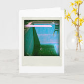 デイヴィッドのプール09g05 variation1 3dのコンピュータ・アートカード カード (黄色い花)