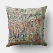 デイヴィッドの利得、タペストリーおよびBathsheを集めること クッション (裏面)