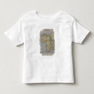 デイヴィッドの旅行を説明するアフリカの地図 トドラーTシャツ