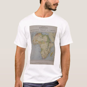 デイヴィッドの旅行を説明するアフリカの地図 Tシャツ