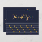 デイヴィッドの海軍とゴールデンの星ありがとう ポストカード (正面/裏面)