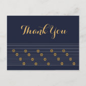 デイヴィッドの海軍とゴールデンの星ありがとう ポストカード (正面)