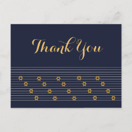 デイヴィッドの海軍とゴールデンの星ありがとう ポストカード