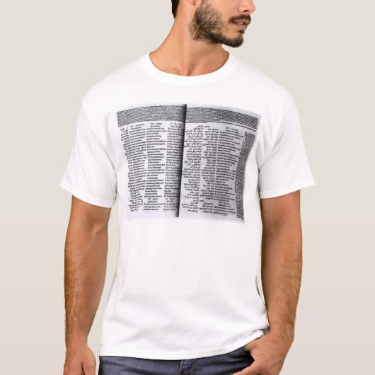デイヴィッドの賛美歌: Psalterim Octaplums 1516年 Tシャツ (正面)