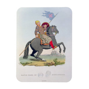 デイヴィッドのHuntingdon (1084-1153年) 1120年のengravの伯爵 マグネット