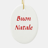 デイヴィッドサンタのクリスマスのオーナメント セラミックオーナメント (裏面)