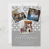 デイヴィッドシルバーハヌカーの幾何学的な星3枚の写真 シーズンカード (正面)