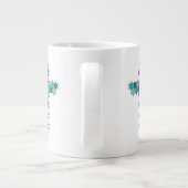 デイヴィッドスタークロスブルー光学錯覚のスター ジャンボコーヒーマグカップ (裏面)