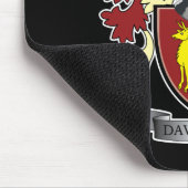 デイヴィッドソンの家紋の紋章付き外衣 マウスパッド (コーナー)