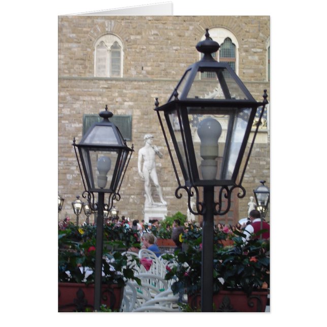 デイヴィッドフィレンツェ、イタリアのの彫像空白のなカード (正面)