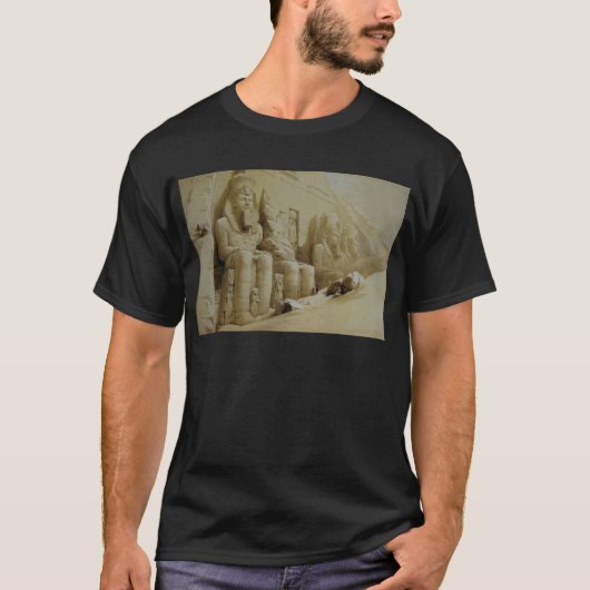 デイヴィッドロバーツの素晴らしい寺院Aboo Simbel Tシャツ (正面)