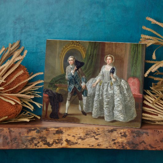 デイヴィッド・ガリックとプリチャード夫人の「怪しい事件」 フォトプラーク (側面)