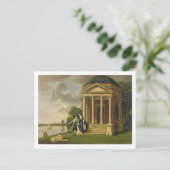 デイヴィッド・ガリック(1717-79)と彼の妻は彼の神殿によって ポストカード (スタンド正面)