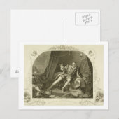 デイヴィッド・ギャリック（1717-79） as リチャード3世、 第5幕 シーン3 ポストカード (正面/裏面)