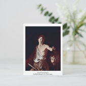 デイヴィッド&ゴリアスバイミケランジェロ・ダ・カラヴァッジョ ポストカード (スタンド正面)