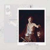 デイヴィッド&ゴリアスバイミケランジェロ・ダ・カラヴァッジョ ポストカード (正面/裏面)