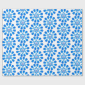 デイヴィッド・ハヌカーのブルー&ホワイト・スター ラッピングペーパー (フラット)