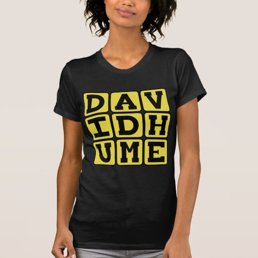 デイヴィッド・ヒューム スコットランドの哲学者 Tシャツ (正面)