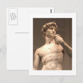 デイヴィッド・フィレンツェ・ハガキ像 ポストカード (正面/裏面)