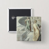 デイヴィッド、c.1553を訪問するBathsheba 缶バッジ (正面&裏面)