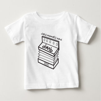 デイヴィッドMunnellyバンドアコーディオンのロゴの乳児のワイシャツ ベビーTシャツ
