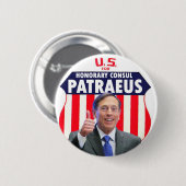 デイヴィッドPatraeu名誉上の領事 缶バッジ (正面&裏面)