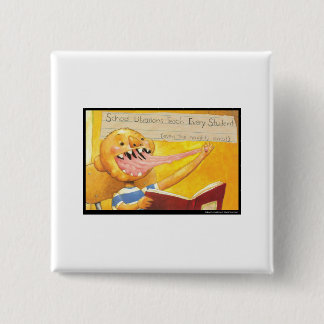 デイヴィッドShannon -学校図書館はあらゆるStudeを教えます 缶バッジ