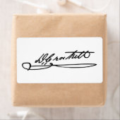 デイヴィー・クロケットのサインサイン ラベル (インサイチュ)