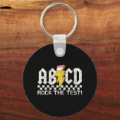 デイ先生テストレトロRock Test Day学校 キーホルダー (正面)