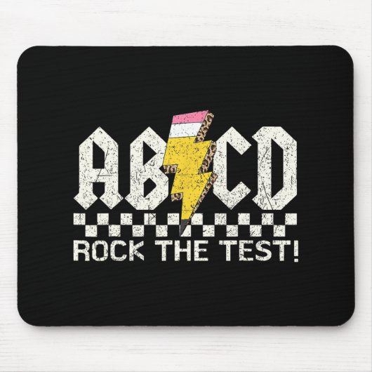 デイ先生テストレトロRock Test Day学校 マウスパッド (正面)