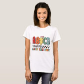 デイ先生学生やる気を起こさせるレトロロックザTe Tシャツ (正面フル)